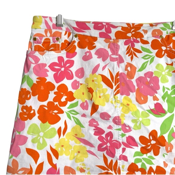 Hearts of Palm Lot of 2 Tropical Print Stretch Mini Skirts Skort Women’s 14P - Picture 4 of 10